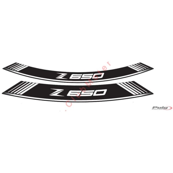 Tiras en arco especiales para llantas Puig Kawasaki Z650
