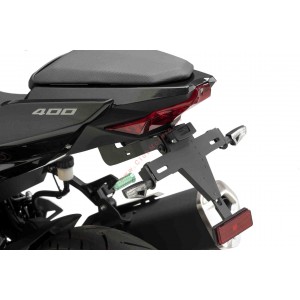 DEWIN Portamatriculas Moto,Portamatriculas Z900 Soporte para Marco de  Matrícula de Motocicleta Compatible con R1/R3 MT09/07 Z800/1000 (Negro)
