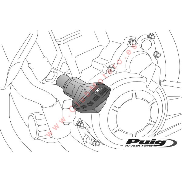 Protectores de motor R12 PUIG Ducati X Diavel / S (2016 - 2019)