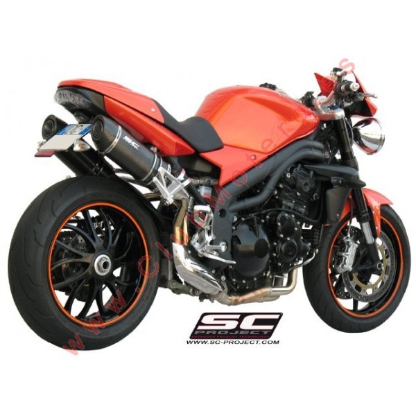 Escapes SC Project (PAR) Oval para TRIUMPH SPEED TRIPLE 1050 (2007 - 2010)