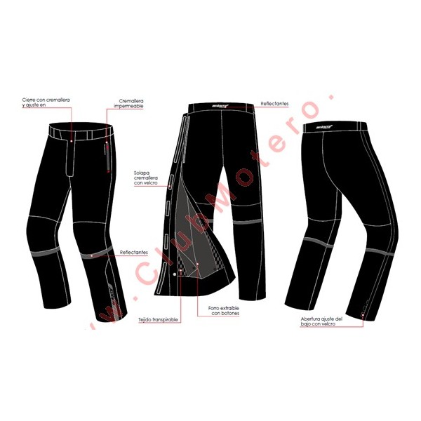 Seventy Pantalon Vaquero Moto Sd-pj2 Regular Hombre Negro