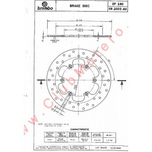 Disco de freno 240x5mm...