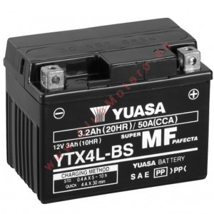 Batería Yuasa YTX4L-BS Sin...