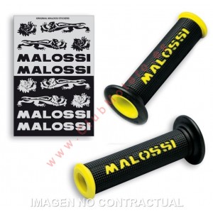 Puños Malossi Logo Amarillo...