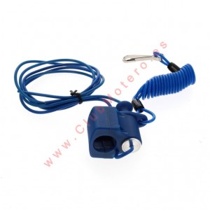 Botón Stop TECNIUM racing azul