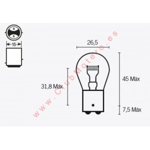 Caja de 10 lámparas BILUX...
