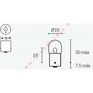 Caja de 10 lámparas BILUX...