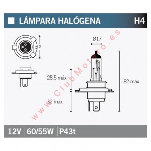 Lámpara OSRAM 64193-01-ULT H4