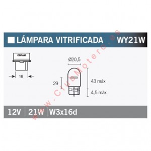 Caja de 10 lámparas OSRAM 7504