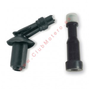 Pipa de bujia Bakelita. Recta