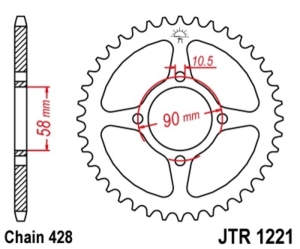 Corona JT 1221 de acero con...