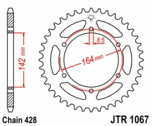 Corona JT SPROCKETS acero...