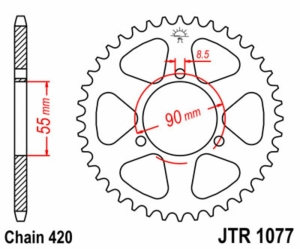 Corona JT SPROCKETS acero...