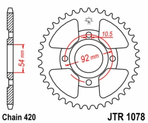 Corona JT SPROCKETS acero...