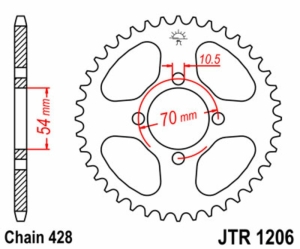 Corona JT SPROCKETS acero...