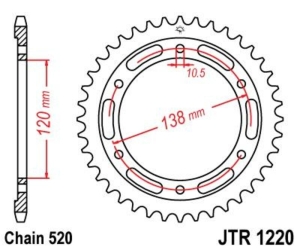 Corona JT SPROCKETS acero...