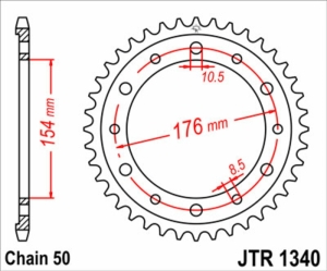 Corona JT SPROCKETS acero...