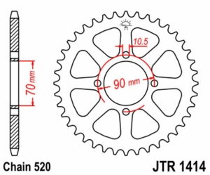 Corona JT SPROCKETS acero...