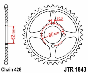 Corona JT SPROCKETS acero...