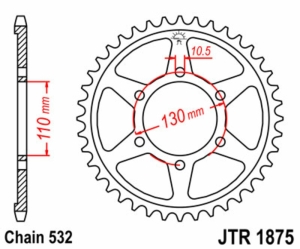 Corona JT 1875 de acero con...
