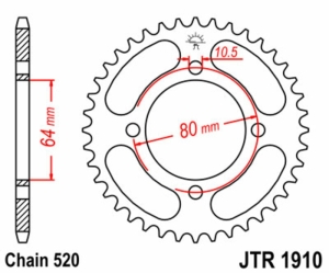 Corona JT SPROCKETS acero...