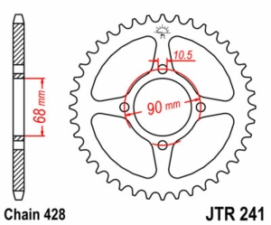 Corona JT SPROCKETS acero...