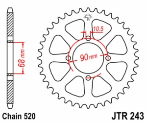 Corona JT SPROCKETS acero...