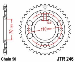 Corona JT 246 de acero con...