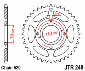 Corona JT SPROCKETS acero...