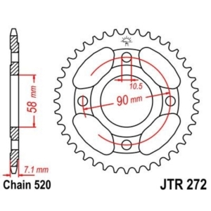 Corona JT SPROCKETS acero...