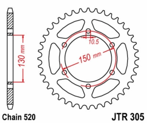 Corona JT SPROCKETS acero...