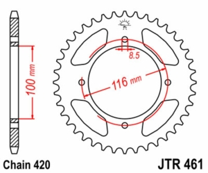 Corona JT 461 de acero con...