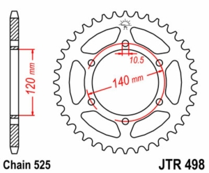 Corona JT 498 de acero con...