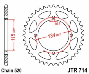 Corona JT SPROCKETS acero...