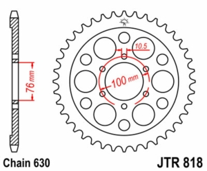 Corona JT SPROCKETS acero...
