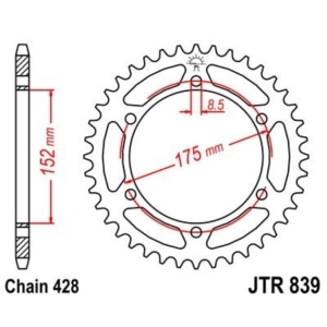 Corona JT SPROCKETS acero...