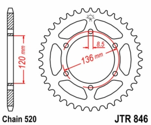 Corona JT 846 de acero con...
