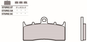 Pastillas freno Brembo...