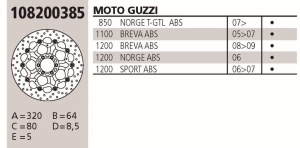 Disco BREMBO Genuine  GUZZI...