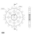 PIÑÓN SUPERSPROX HONDA 525 X 17