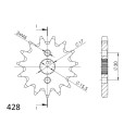 Piñón Supersprox Honda 428 x 15