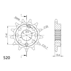 Piñón Supersprox Honda 520 x 14