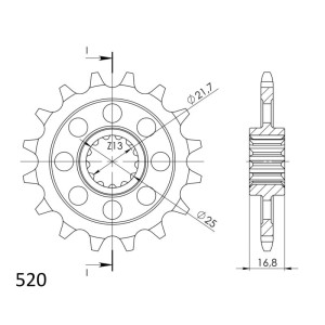 Piñón Supersprox Honda 520 x16