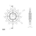 Piñón Supersprox MV Agusta 520 x 14