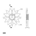Piñón Supersprox Kawasaki 520 x 13
