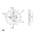 Piñón Supersprox Honda 420 x 14