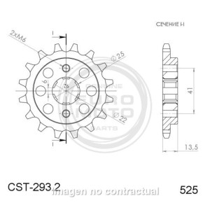 Piñón Supersprox Honda 525 x 15