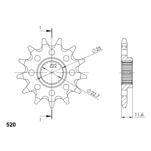 Piñón Supersprox Polaris 520 x 12