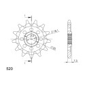 Piñón Supersprox Honda 520 x 12