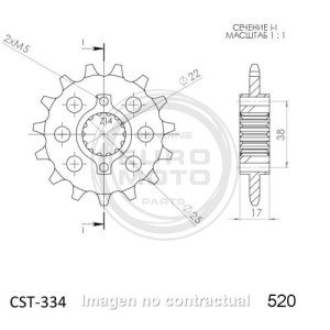 Piñón Supersprox Ducati 520 x 14